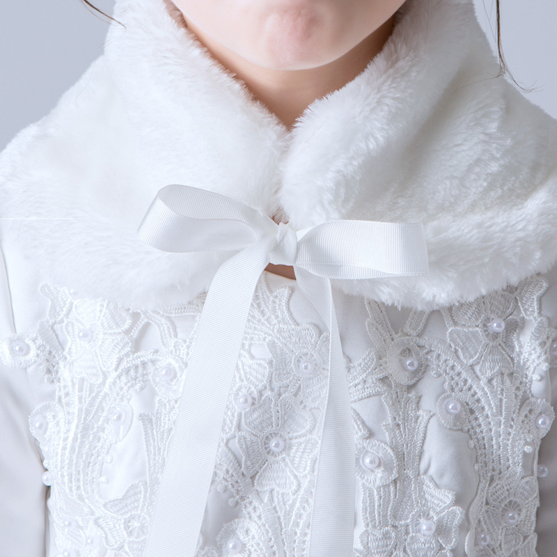Korean Version Autumn Winter Children's Scarf New Baby Cute Cold-Proof Collar Plush Warmth Cute All-match Solid Knitted Bib