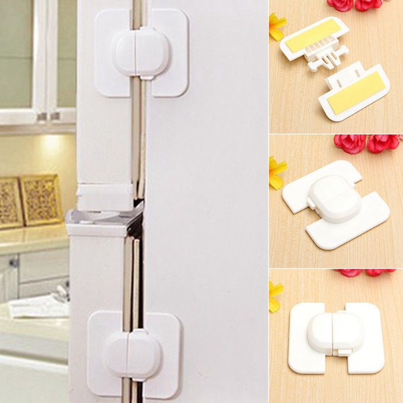 Baby Safety Protection Plastic Lock Anti-pinch Hand Refrigerator Lock Child Safety Buckle Child Protection