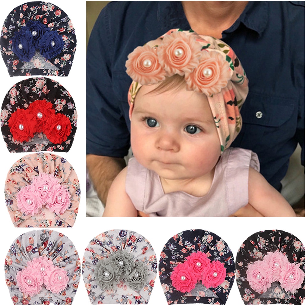 Infant products children autumn and winter warm hats baby solid color sunflower hats