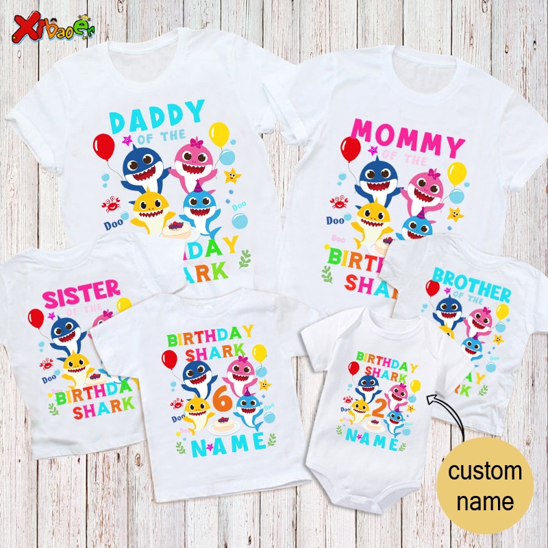 Funny Family Matching Shirts Personalized Shirt Gift Birthday Shirt Custom Name Shirt Boy Children Kids Daddy Mommy Party Outfit