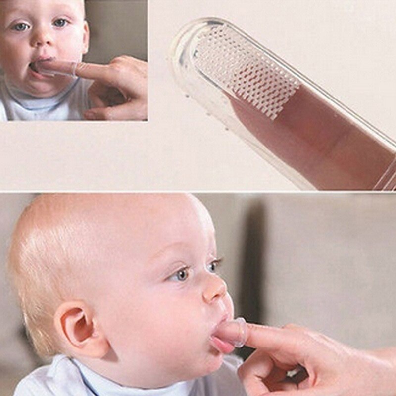 Finger Kids Tooth Brush Child Children Kids Safety Soft Silicone Kids Biter With Soft Kids Tooth Cleaning Supplies