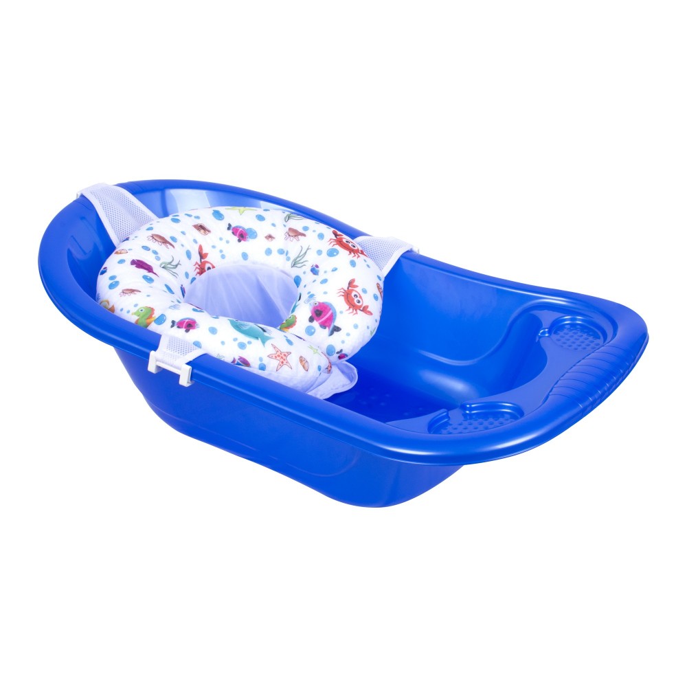 Baby bath net with sea creatures