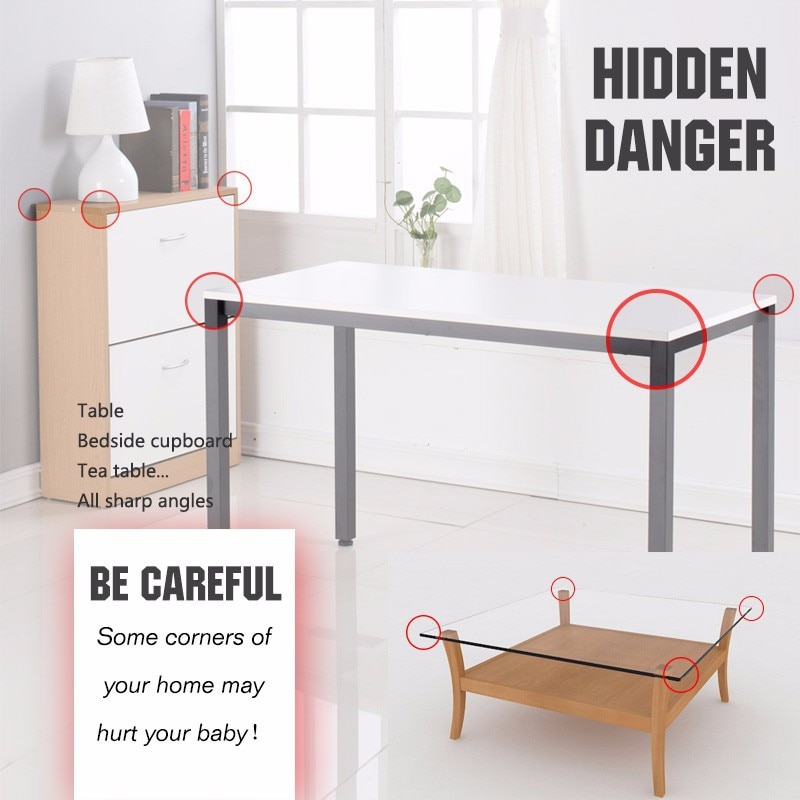 4 Sets of Protective Safety Corner Cover Silicone Pad Refrigerator Furniture to Protect Children and the Elderly Household Edge