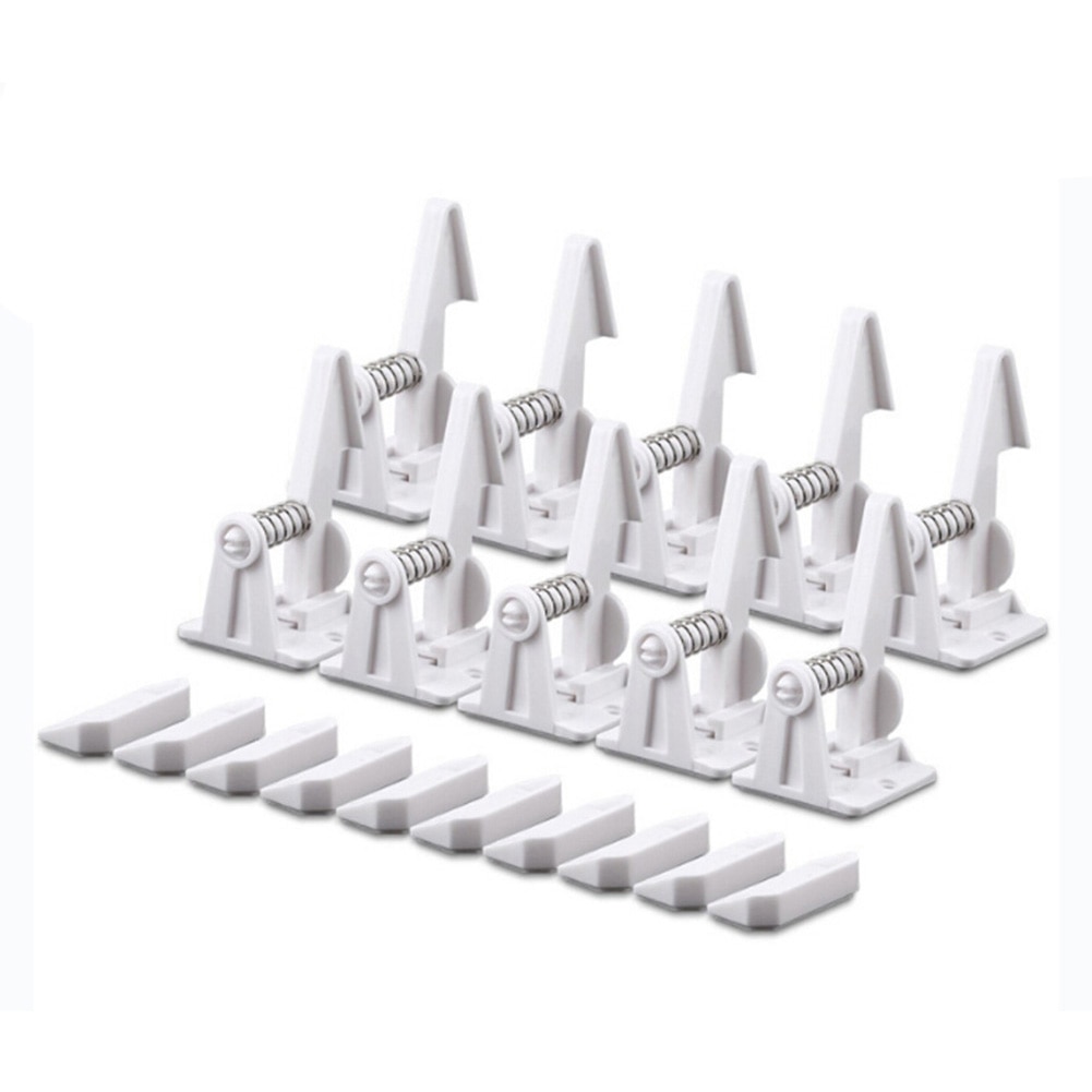 10PCS Magnetic Child Lock Children Protection Baby Safety Lock Drawer Latch Cabinet Door Lock Limiter Children Security Locks