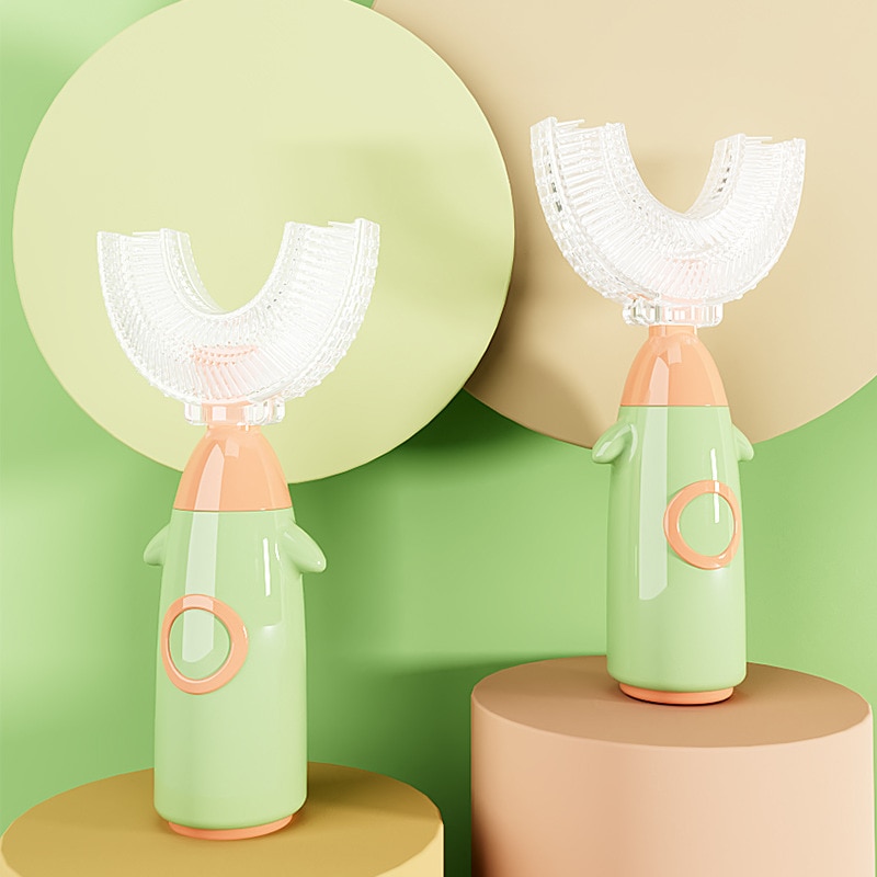 Kids Toothbrush U Shape 360° Kids Toothbrush Dental Care Tooth Cleaning Kids Toothbrush Baby Brush Dental Care
