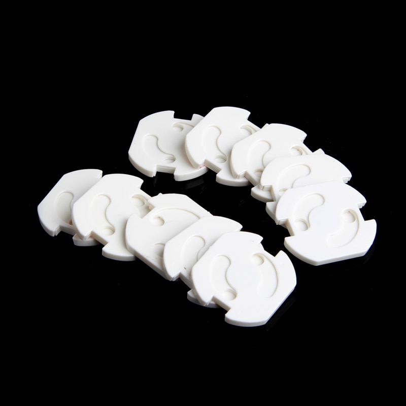 900C 10Pcs Mains Plug Socket Cover Baby Proof Child Safety Plug Guard Protector