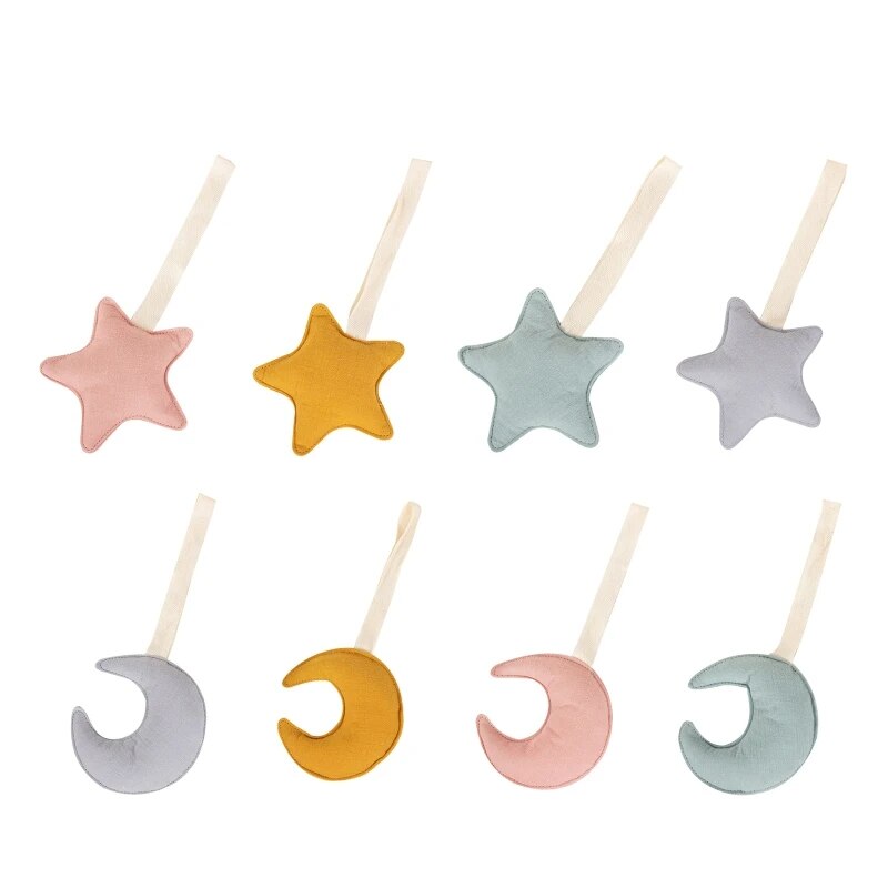 Cotton Accompany Baby Teether Chain Toy Teething Relieve Stress Clips Toy Dropshipping