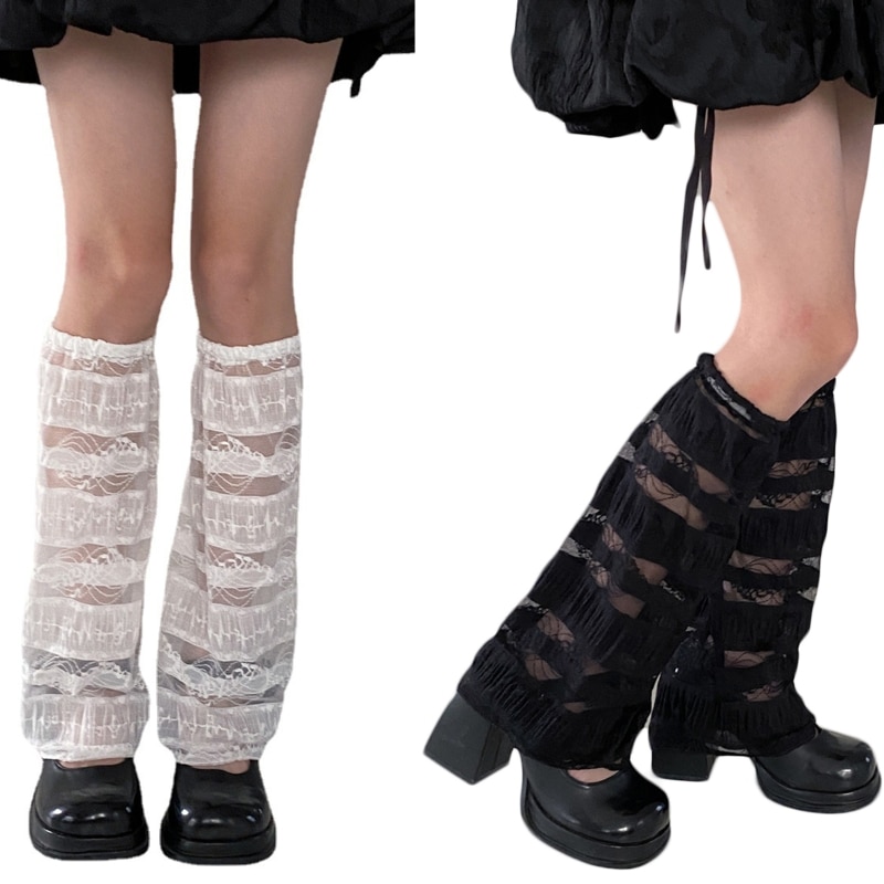 JK Socks Lolita Leg Warmers Jk Stocking Loose Slouch Socks Lolita Knee Socks 37JB