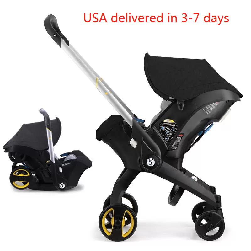 Baby Stroller Car Set Newborn Lightweight Pram Cart Two-way With Easy Foldable 4 in 1
