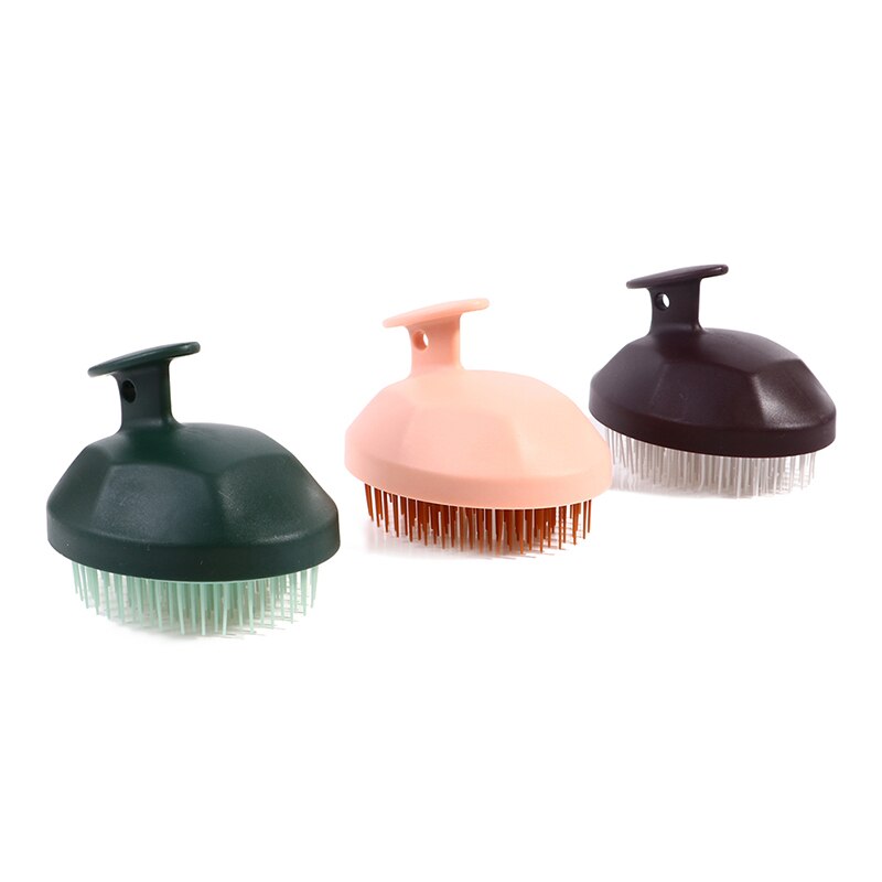 Silicone Shampoo Brush Hair Scalp Massage Brush Portable Shower Scrubbing Brush for Spa Hair Care Massage Comb