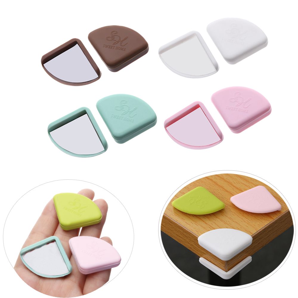 1/4pcs Soft Desk Kids Security Baby Edge Protection Table Corner Protector Anticollision Strip Corner Guards