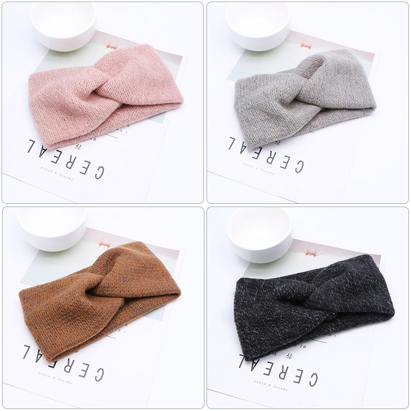 Knot Kids Headband Hair Band Winter Soft Turban Warm Knitted Children Baby Girl Headbands Hair Accessories Haarband