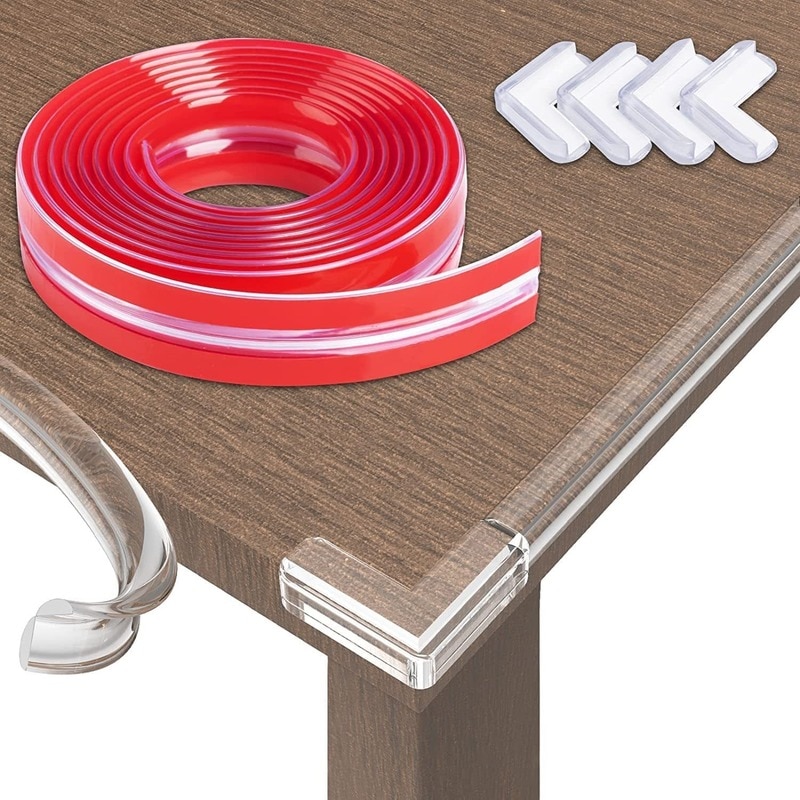 Transparent Children Anti-collision Strip Household Table Edge Strip Self-adhesive Corner Protector Corner Anti-collision Strip