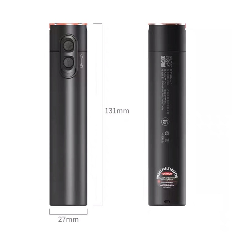 New lithium battery FTTH Visual Fault Locator 15KM 20KM 30KM rechargeable laser source VFL 30MW