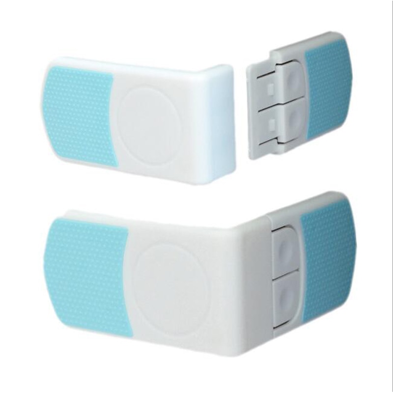 (5 Pcs / Lot) Right-angle Drawer Lock Baby Child Safety Fashion Appearance 7*4 Cm YYT207