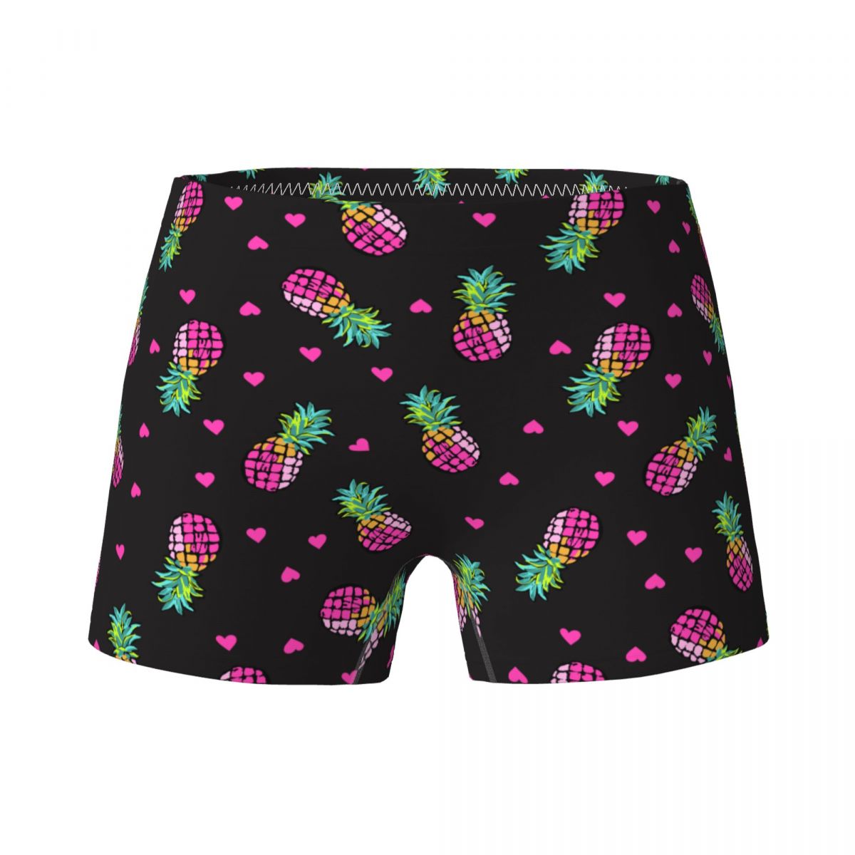 Pink Hearts And Pineapple Children's Girls' Underwear Kids Pretty Boxer Briefs Soft Cotton Teenage Panties Underpants 