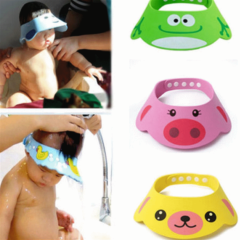 Shampoo Cap Durable Baby Bath Visor Hat Adjustable Baby Shower Protect Eye Water-proof Hair Wash Shield For Infant High Quality