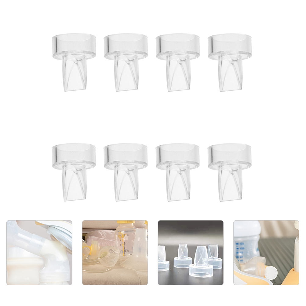 8pcs Duckbill Valve Breastpump Backflow Protection Manual Breast Pump Access Reverse Duck Beak Backflow Preventers Replacement
