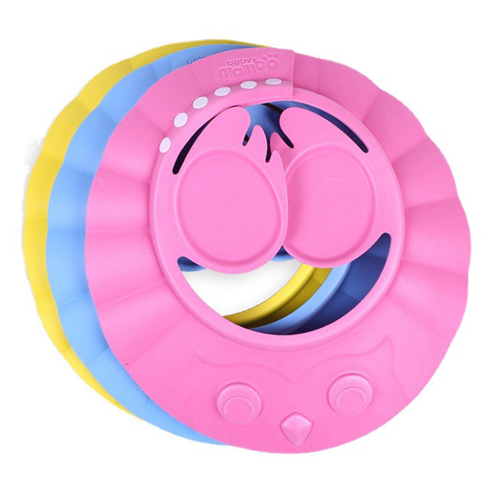 Baby Shower Hat EVA Shampoo Hat Adjustable Baby Shower Protect Eye Water-proof Splashguard Hair Wash Shield For Infant