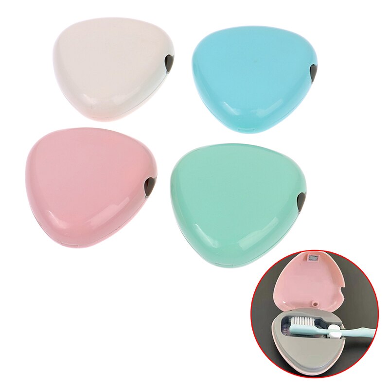 Travel Toothbrush Holder With Toothbrush Cleaning And Battery Saving Light Beads Fits All Electric And Manual Toothbrushes