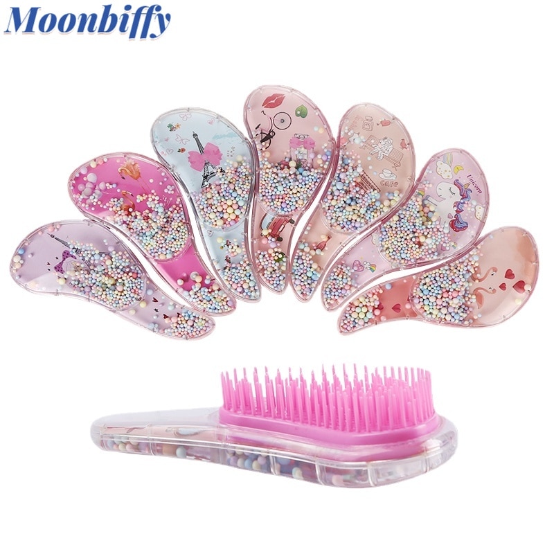 Children's hair smoothing comb Anti-static Massage Hair Brush Tangle Detangle Shower Massage Hairbrush Comb Salon Hair Styl