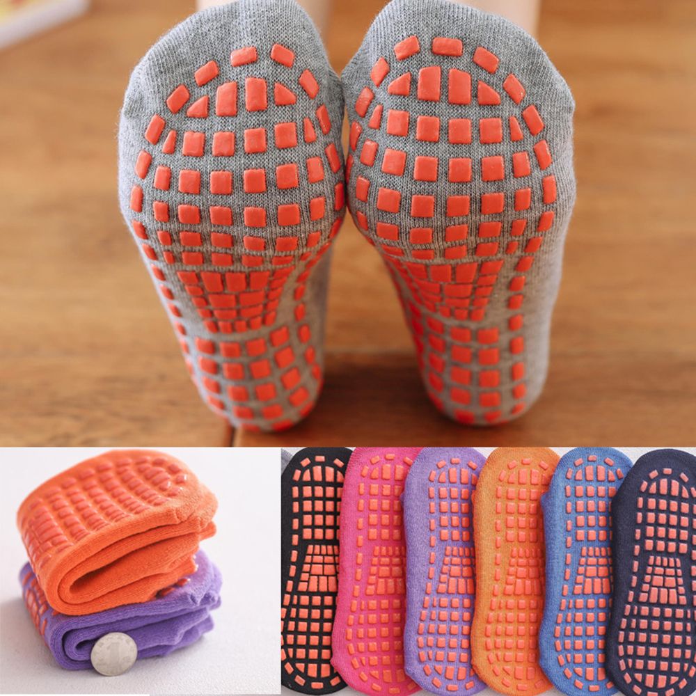 Trampoline Warm Cotton Breathable Glue Point Early Education Socks Anti-slip Rubber Floor Socks