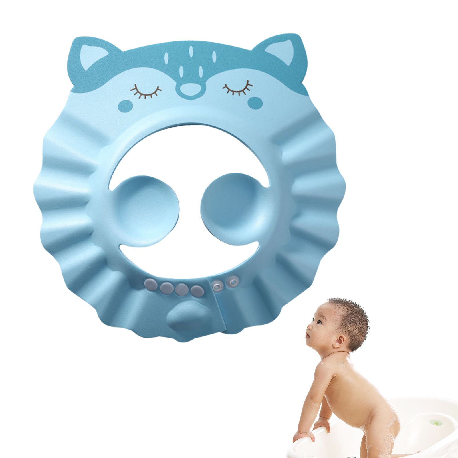 Baby Washing Hat With Ear Protection Baby Bathing Cap With Ear Protection Hair Washing Guard Hat Shower Face Shields For Kids