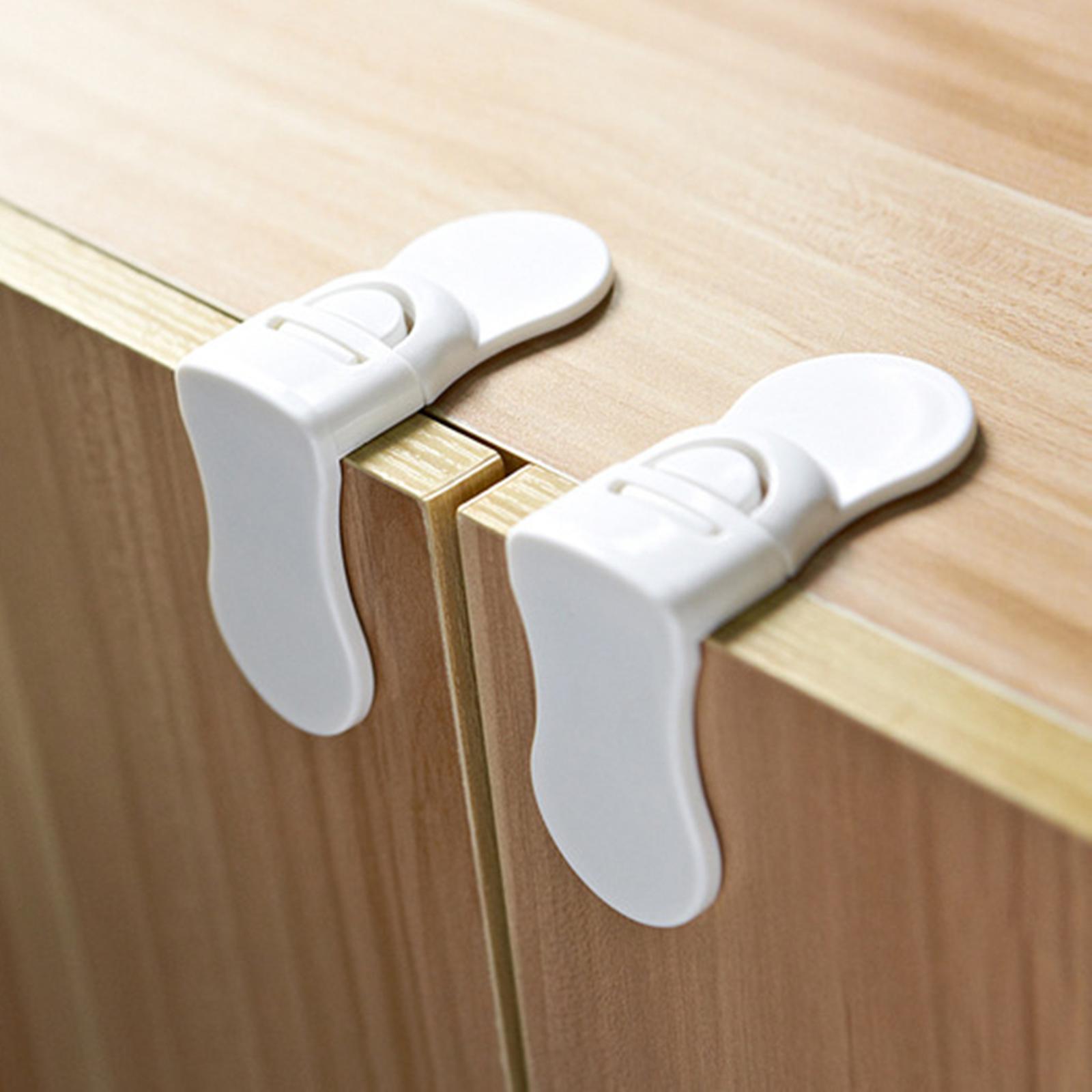 2 Pieces Baby Proofing Cabinet Locks Child Locks for Toilet Living Room Cabinets