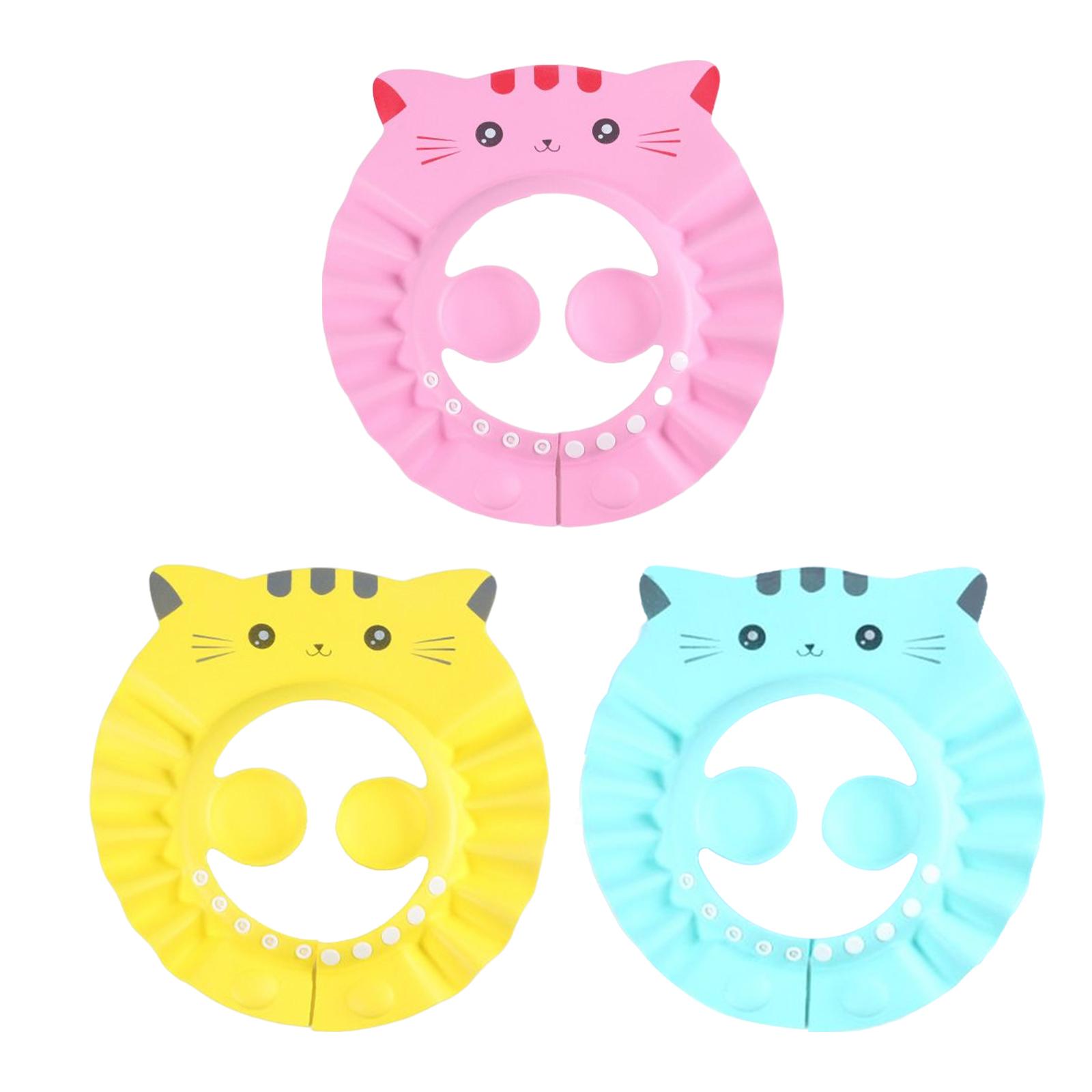 Resizable children hair Wash Hat, Reusable Soft Bathing Soft Shampoo Hat EVA Bath Head Cover for Toddler Baby 0-10Years Old