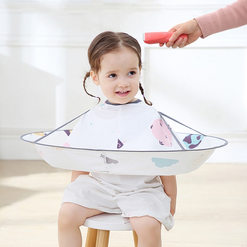 Kids Children Hair Cutting Cape Haircut Gown Cloth Hairdresser Apron Cloak Clothes For Salon Barber Styling Accessory