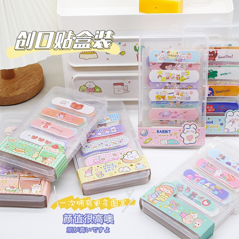 80pcs/lot Cartoon Animal Pattern Band Aid Hemostasis Adhesive Bandages First Aid Emergency Kit Wound Plaster Patches for Kids