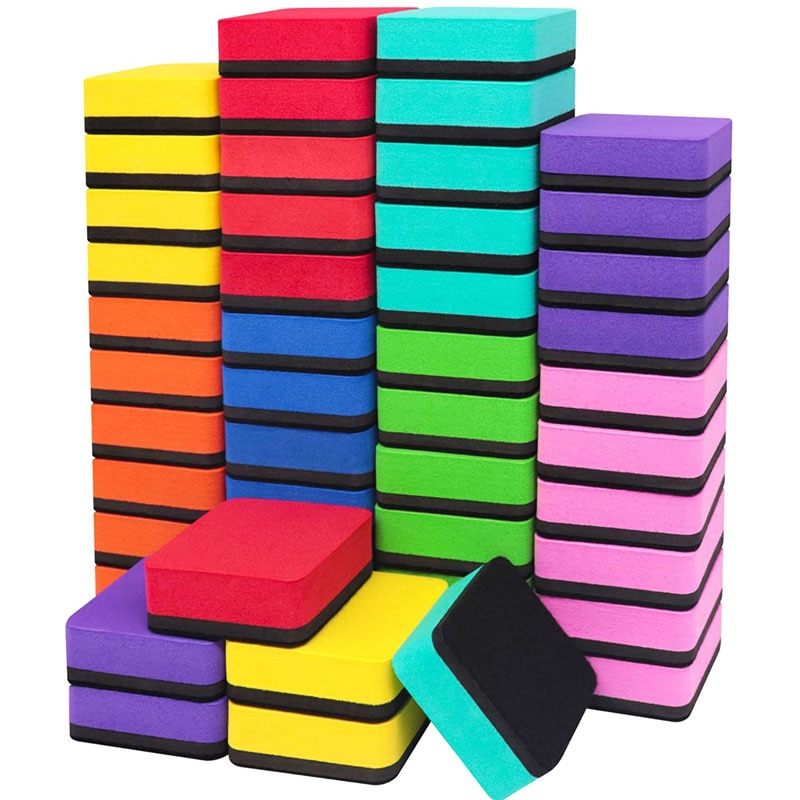 12pcs MIni Magnetic Whiteboard Dry Eraser Whiteboard Wiper for Classroom Office Whiteboard Cleaner Dry Erase Eraser