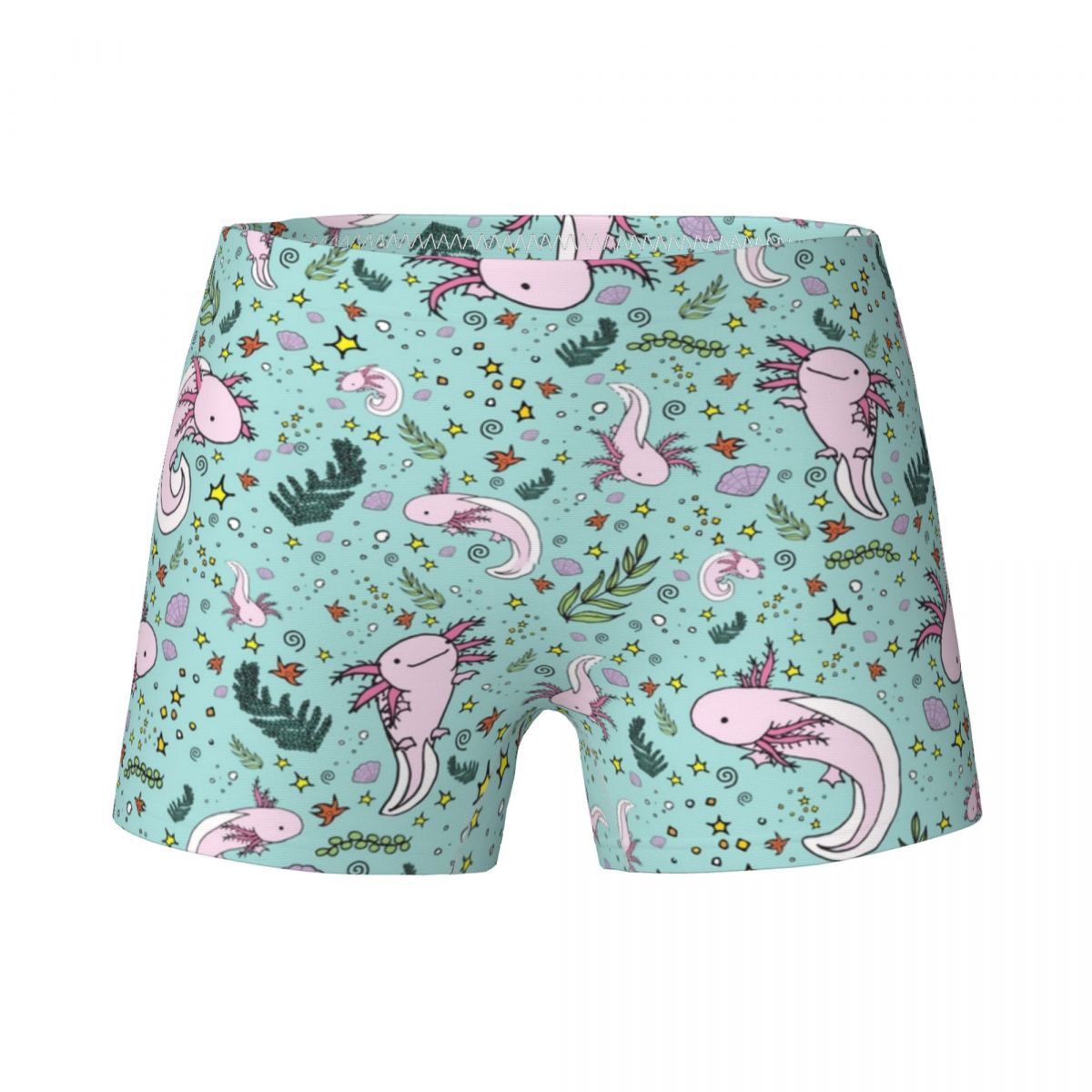 Cotton Axolotl Animal Girls Panties Cute Salamander Printing Briefs Baby