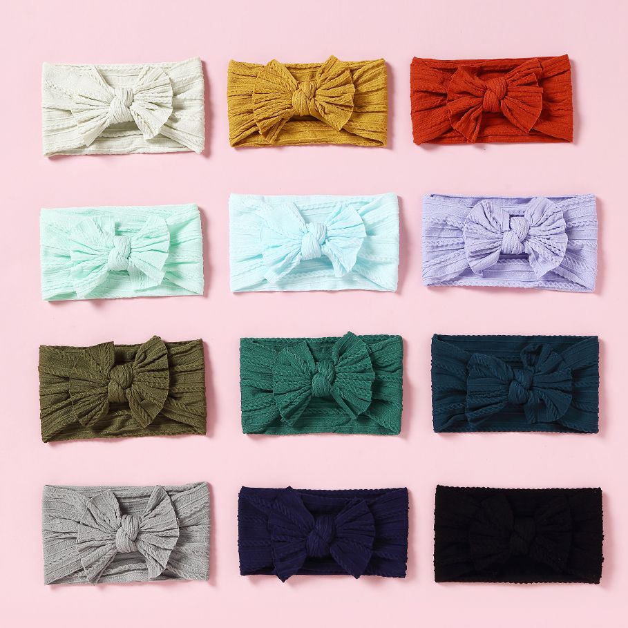 Cute Cable Knit Headband For Newborn Elastic Hair Bands For Girls Hair Accessories Korean Style Fashion Toddler Headwear