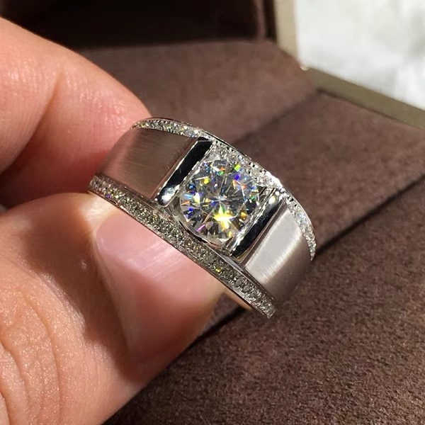 Clearance NC05 1carat Super quality solid 925 silver gold craft setting NSCD simulated diamonds is very brilliannt