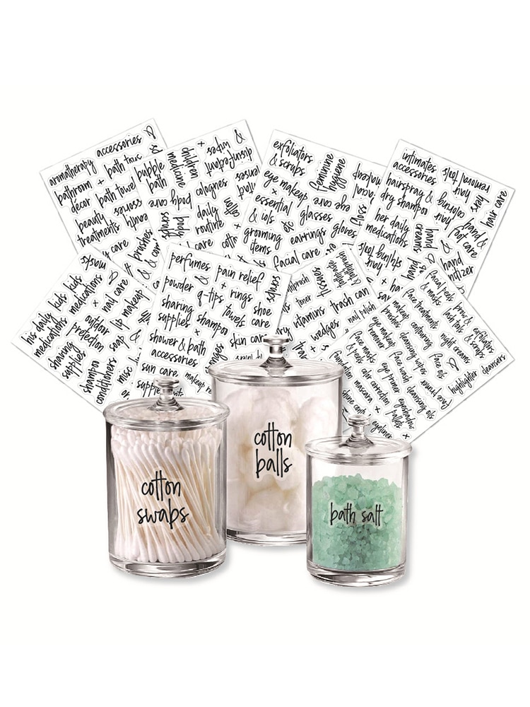 189Pcs INS Simple Style Bathroom Bottles Label Stickers Cosmetic Lotion Soap Dispenser Labels Shampoo Conditioner Labels