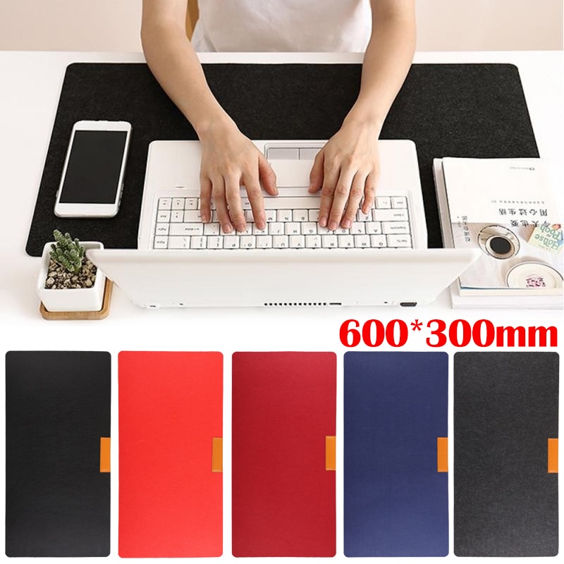Office Computer Desk Mat Table Keyboard Big Mouse Pad Laptop Cushion Desk Non-slip Felt Mat Large Game Mouse Pad 600*300mm