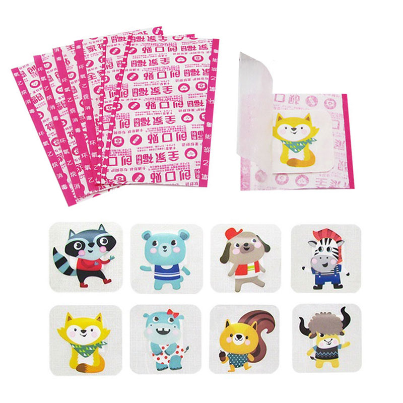 16Pcs Children Hemostasis Adhesive Bandages Baby Cute Cartoon Band Aid Waterproof Breathable First Aid Emergency Kit For Kids