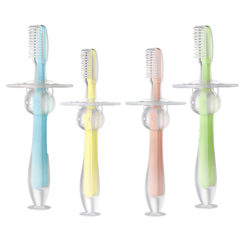 Safety Baby Children Training Toothbrush Safety Design Kids Toddler Deciduous Tooth Brush Mouth Teeth Cleaning Toothbrush
