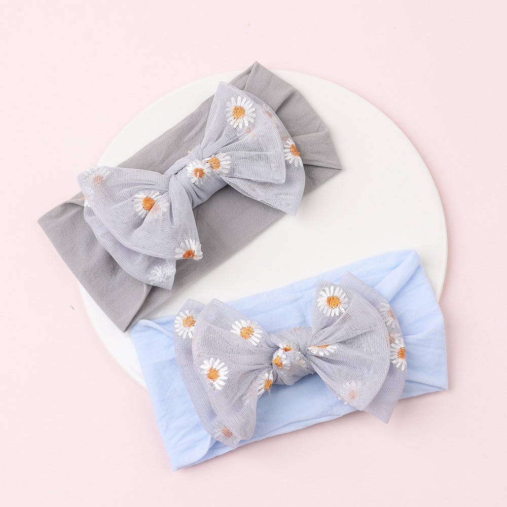 New Baby Nylon Headband Soft Rabbit Bowknot Turban Hair Bands for Children Girls Elastic Headwrap Hair Accessories