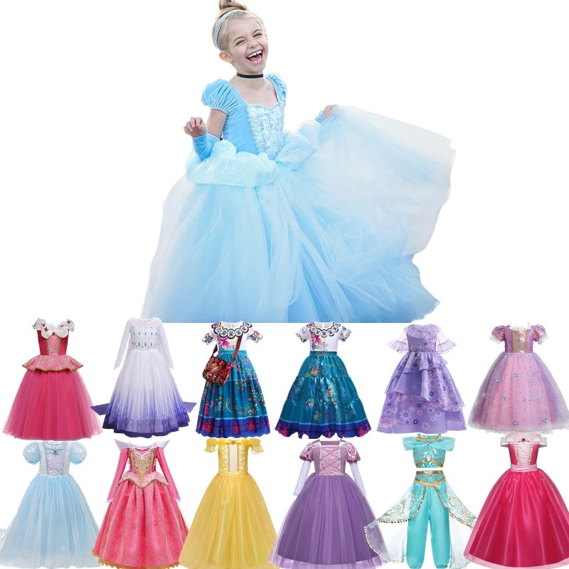 Princess Dress Up For Girls Beauty Halloween Party Costume Children Clothing For Cosplay Birthday Evening Disguise Dress 4 6 10Y