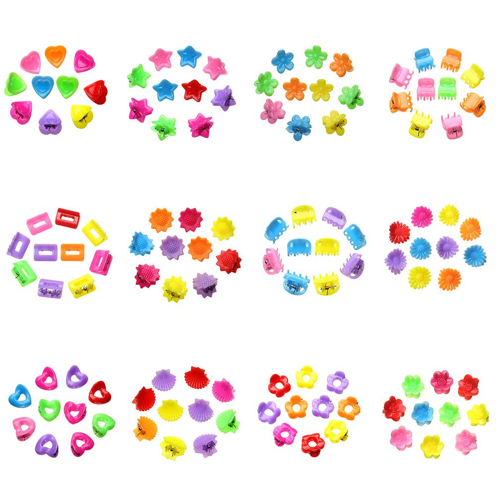 10PCS Cute Hair Accessories Mixed Color Women Girls For Kids Baby Hair Claws Hair Clips Mini Hairpins
