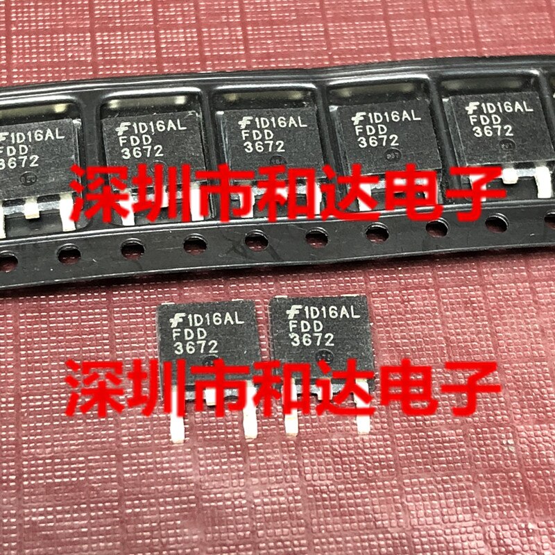 20pcs orginal new FDD3672 TO-252 100V 44A