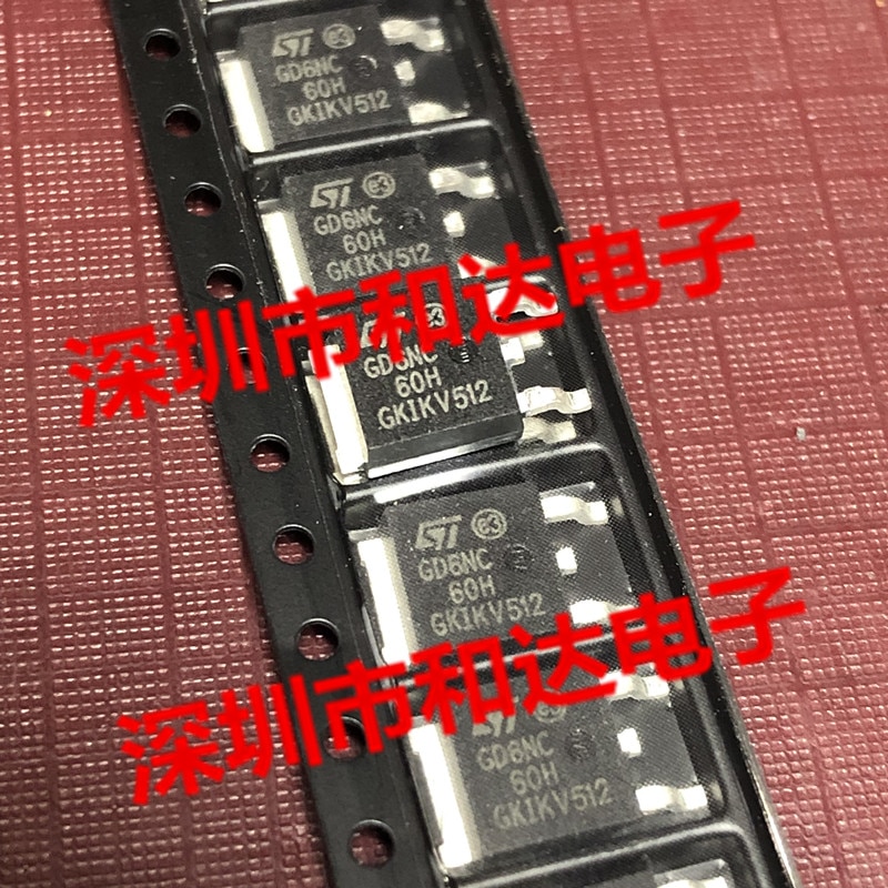 10pcs orginal new GD6NC60H STGD6NC60H TO-252 600V 7A