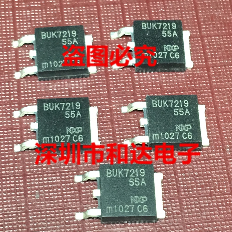 10pcs orginal new BUK7219-55A MOS field effect tube patch TO-252 55V 55A