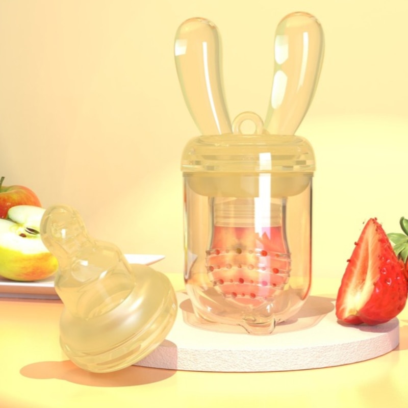 Fresh Fruit Baby Pacifiers Feeder Food Grade Silicone Food Vegetable Supplement Soother Bottle Infant Nibber Teether with Cover