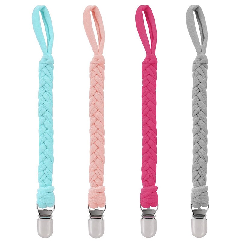 Baby Pacifier Clips Chain Dummy Clip Pacifier Holder Braided Clip Strap Nipple Holder Chupetas Soother Chain For Infant Feeding