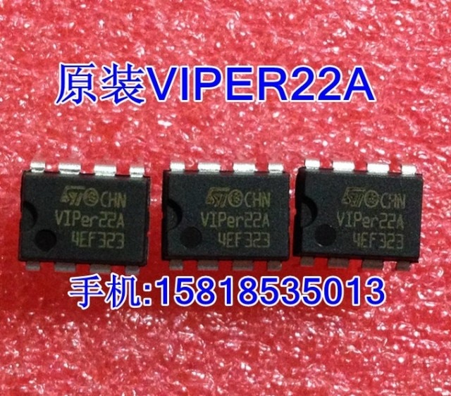 10pcs orginal new VIPER22A DIP-8 50pcs/ VIPER22A VIPER12A 2K/box