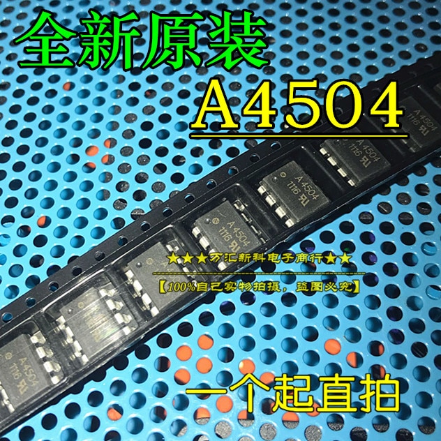 10pcs orginal new A4504 HCPL-4504 HCPL4504 A4504V Optocoupler SOP-8