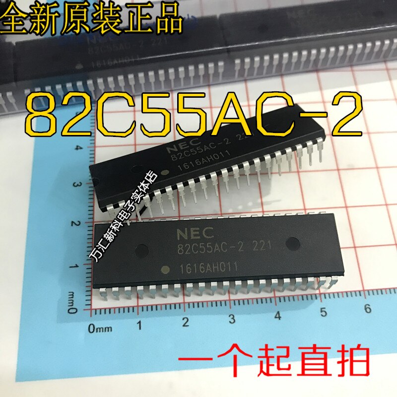10pcs orginal new D82C55AC-2 D82C55AC DIP-40